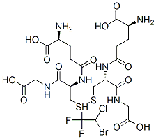 S-(2-bromo-2-chloro-1,1-difluoroethyl)glutathione 结构式