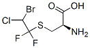 S-(2-bromo-2-chloro-1,1-difluoroethyl)cysteine 结构式