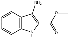 3-氨基-1H-2-吲哚甲酸甲酯 结构式