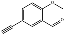 5-乙炔基-2-甲氧基苯甲醛 结构式