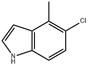 5-氯-4-甲基-1H-吲哚 结构式