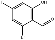 2-溴-4-氟-6-羟基苯甲醛 结构式