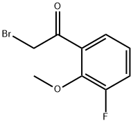 2-Bromo-3'-fluoro-2'-methoxyacetophenone, 2-Bromo-1-(3-fluoro-2-methoxyphenyl)ethan-1-one, 2-(Bromoacetyl)-6-fluoroanisole 结构式