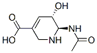 3-Pyridinecarboxylicacid,6-(acetylamino)-1,2,5,6-tetrahydro-5-hydroxy-,(5S-trans)-(9CI) 结构式