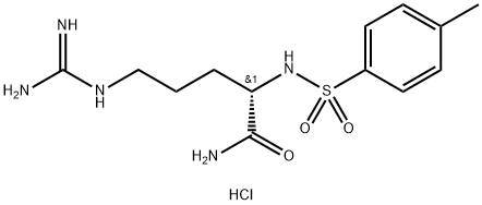 N-对甲苯磺酰基-L-精氨酰胺盐酸盐 结构式