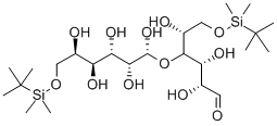 6,6`-二-O-(叔丁二甲硅烷基)-D-乳糖醛 结构式