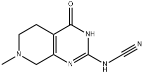 (7-甲基-4-氧代-3,4,5,6,7,8-六氢吡啶并[3,4-D]嘧啶-2-基)氨腈 结构式