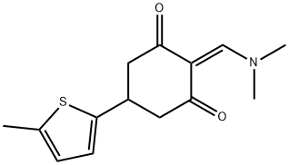 2-[(二甲基氨基)亚甲基]-5-(5-甲基-2-噻吩)环己烷-1,3-二酮 结构式