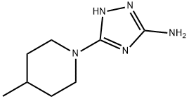 3-(4-甲基哌啶-1-基)-1H-1,2,4-三唑-5-胺 结构式