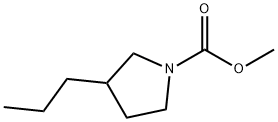 1-Pyrrolidinecarboxylic  acid,  3-propyl-,  methyl  ester 结构式