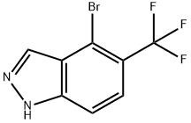 4-溴-5-(三氟甲基)-1H-吲唑 结构式