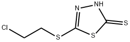 5-[(2-氯代乙基)硫代]-1,3,4-噻二唑-2-硫醇 结构式