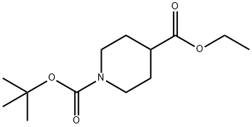 N-Boc-4-哌啶甲酸乙酯 结构式