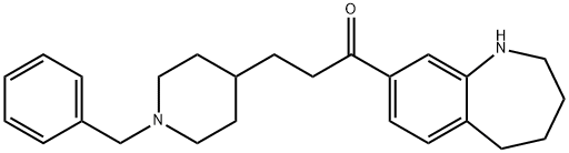 3-(1-苄基哌嗪-4-)-1-(2,3,4,5-四氢-1H-苯并氮杂卓-8-)丙-1-酮 结构式