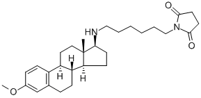 U-73343;1-[6-[((17Β)-3-METHOXYESTRA-1,3,5[10]-TRIEN-17-YL)AMINO]HEXYL]-2,5-PYRROLIDINEDIONE 结构式