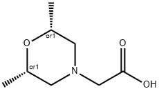 [(2R,6S)-2,6-二甲基吗啉-4-基]乙酸 结构式