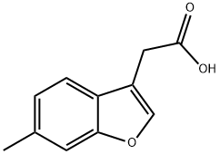 2-(6-METHYL-1-BENZOFURAN-3-YL) ACETIC ACID 结构式