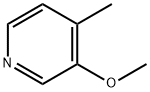 3-甲氧基-4-甲基吡啶 结构式