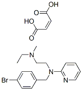 N-[(4-bromophenyl)methyl]-N'-ethyl-N'-methyl-N-2-pyridylethylenediamine maleate 结构式