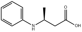 (S)-3-苯氨基丁酸 结构式