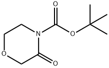 3-氧代吗啉-4-羧酸叔丁酯 结构式