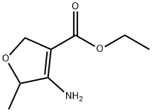 4-氨基-5-甲基-2,5-二氢呋喃-3-羧酸乙酯 结构式