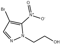 2-(4-溴-5-硝基-1H-吡唑-1-基)乙醇 结构式