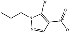 5-溴-4-硝基-1-丙基-1H-吡唑 结构式