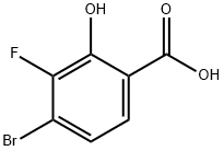 4-溴-3-氟-2-羟基苯甲酸 结构式