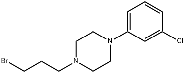 哌嗪, 1-(3-溴丙基)-4-(3-氯苯基)- 结构式