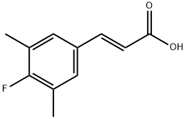 4-Fluoro-3,5-dimethylcinnamic acid 结构式