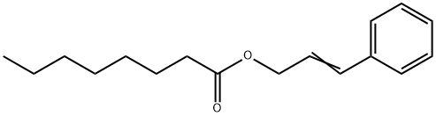 (2E)-3-Phenyl-2-propenyl octanoate 结构式