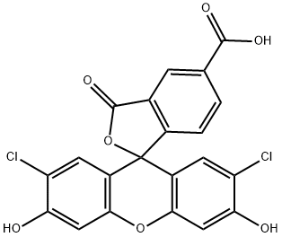 5'-羧基-2',7'-二氯荧光素 结构式