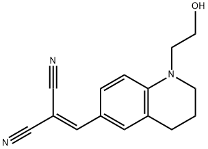 6-(2,2-二氰基乙烯基)-N-(2-羟基乙基)-1,2,3,4-四氢喹啉 结构式