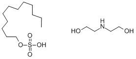 十二烷基硫酸二乙醇胺(盐) 结构式