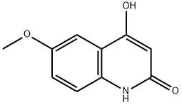 4-羟基-6-甲氧基喹啉-2-酮 结构式