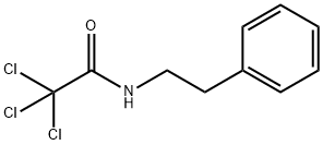 AcetaMide, 2,2,2-trichloro-N-(2-phenylethyl)- 结构式