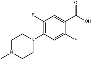 2,5-Difluoro-4-(4-methylpiperazin-1-yl)benzoic acid 结构式