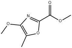 4-甲氧基-5-甲基-2-噁唑羧酸甲酯 结构式