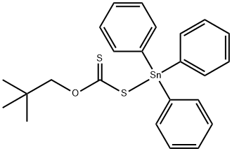 O-新戊烷-S-三苯甲锡烷基黄酸盐 结构式