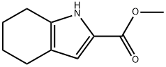 1H-Indole-2-carboxylic acid, 4,5,6,7-tetrahydro-, Methyl ester 结构式