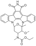 N-ethoxycarbonyl-7-oxostaurosporine 结构式