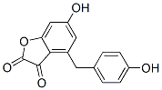 6-Hydroxy-4-(p-hydroxybenzyl)benzofuran-2,3-dione 结构式