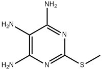 2-甲硫基-4,5,6-三氨基嘧啶 结构式