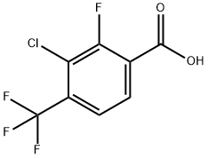 3-Chloro-2-fluoro-4-(trifluoromethyl)benzoic acid 结构式