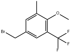 4-Methoxy-3-methyl-5-(trifluoromethyl)benzylbromide 结构式