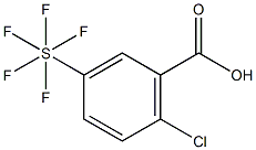 2-Chloro-5-(pentafluorosulfur)benzoicacid 结构式