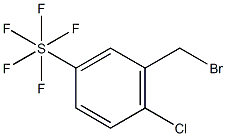 2-Chloro-5-(pentafluorosulfur)benzylbromide 结构式