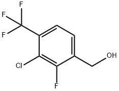 3-Chloro-2-fluoro-4-(trifluoromethyl)benzylalcohol 结构式