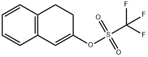 TRIFLUORO-METHANESULFONIC ACID 3,4-DIHYDRO-NAPHTHALEN-2-YL ESTER 结构式